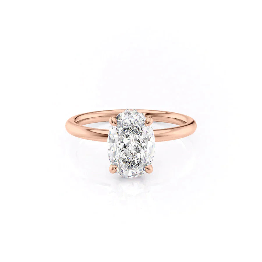 The Alex Set With A 2 Carat Oval Lab Diamond