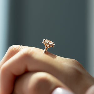 The Alex Set With A 1 Carat Oval Lab Diamond