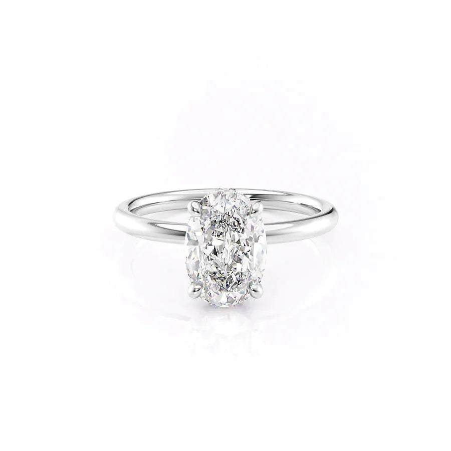 The Alex Set With A Oval Moissanite