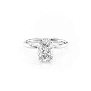 The Alex Set With A Oval Moissanite