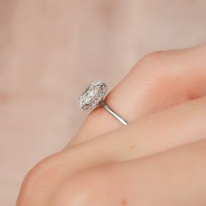 The Alex Set With A 1 Carat Oval Lab Diamond