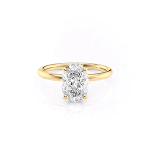 The Alex Set With A Oval Moissanite