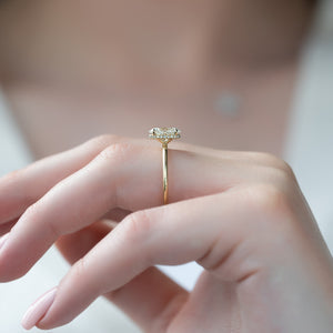 The Alex Set With A 1 Carat Oval Lab Diamond