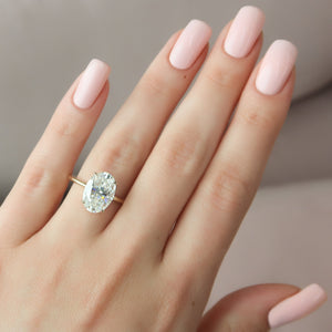 The Alex Set With A 1 Carat Oval Lab Diamond