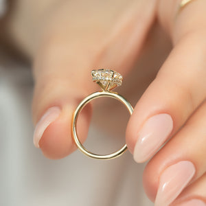 The Alex Set With A 1 Carat Oval Lab Diamond