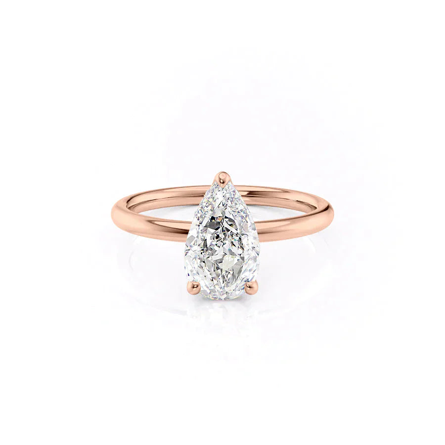 The Alex Set With A 3 Carat Pear Lab Diamond