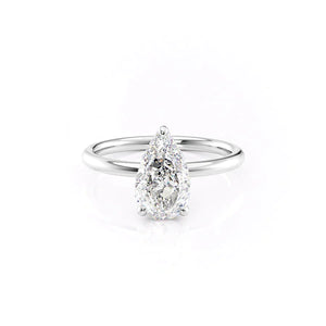 The Alex Set With A Pear Moissanite