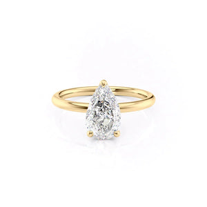 The Alex Set With A Pear Moissanite