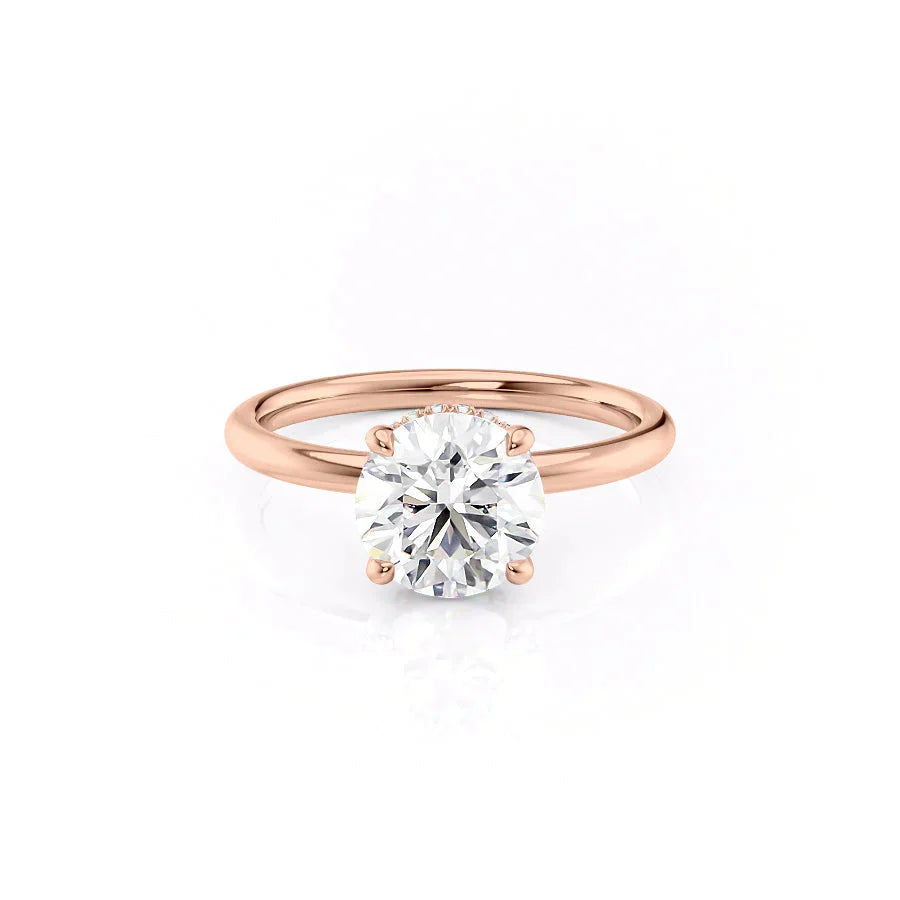 The Alex Set With A 4.5 Carat Round Moissanite