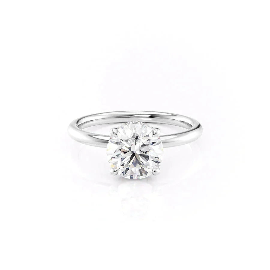 The Alex Set With A Round Moissanite