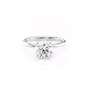The Alex Set With A Round Moissanite