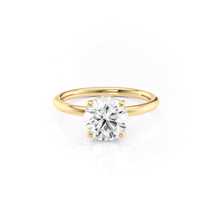The Alex Set With A 2.5 Carat Round Moissanite