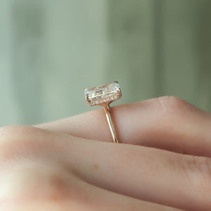 The Alex Set With A 1 Carat Radiant Lab Diamond