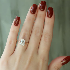 The Alex Set With A 1 Carat Radiant Lab Diamond
