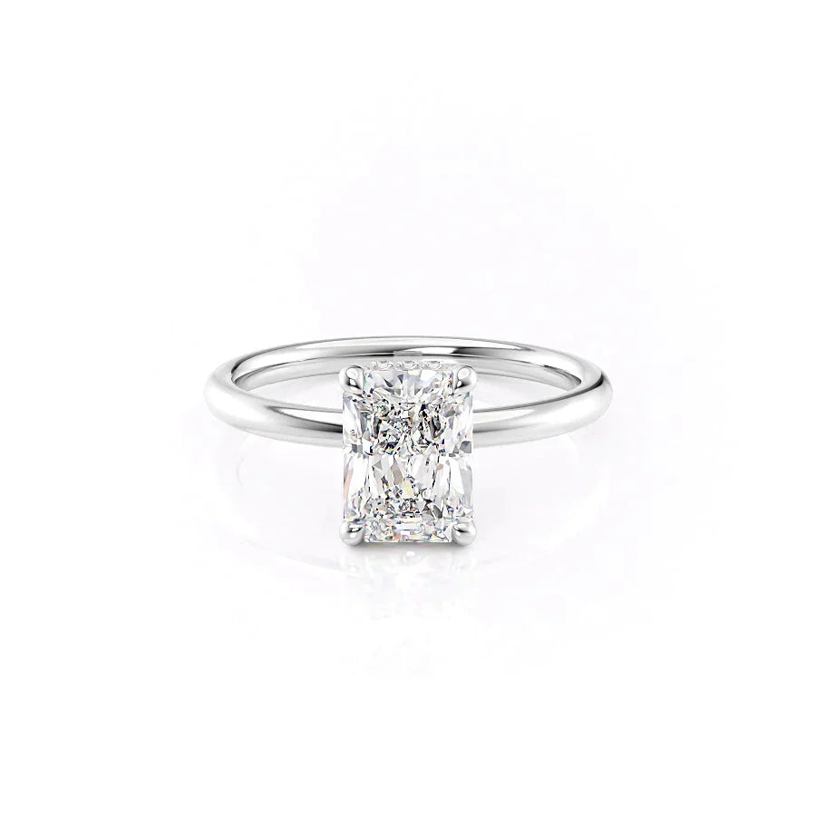 The Alex Set With A Radiant Moissanite