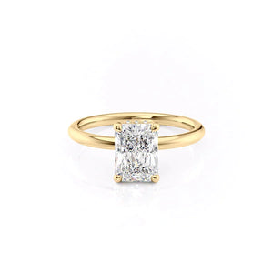 The Alex Set With A Radiant Moissanite