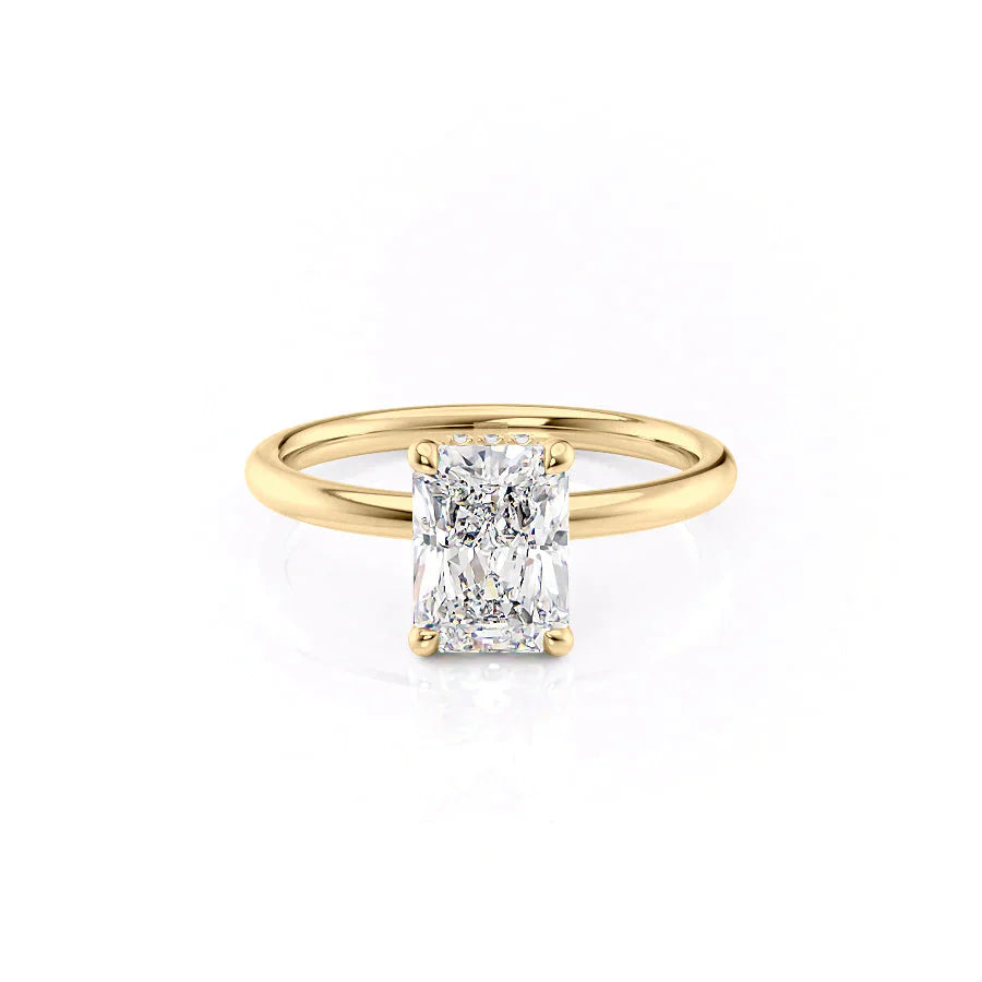 The Alex Set With A 1 Carat Radiant Lab Diamond