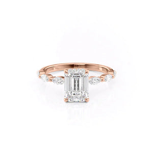 The Lucia Set With A 1.5 Carat Emerald Lab Diamond