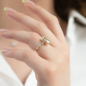 The Lucia Set With A 1 Carat Marquise Lab Diamond