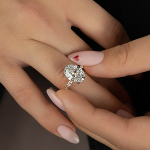 The Lucia Set With A 2 Carat Oval Lab Diamond