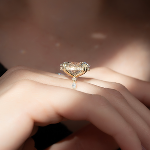 The Lucia Set With A 2 Carat Oval Lab Diamond