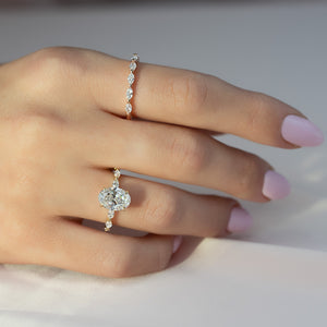 The Lucia Set With A 2 Carat Oval Lab Diamond