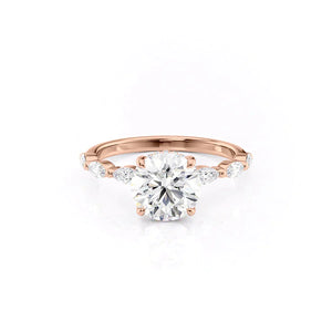 The Lucia Set With A 1.5 Carat Round Lab Diamond