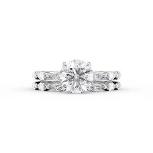 The Lucia Set With A 2 Carat Round Lab Diamond