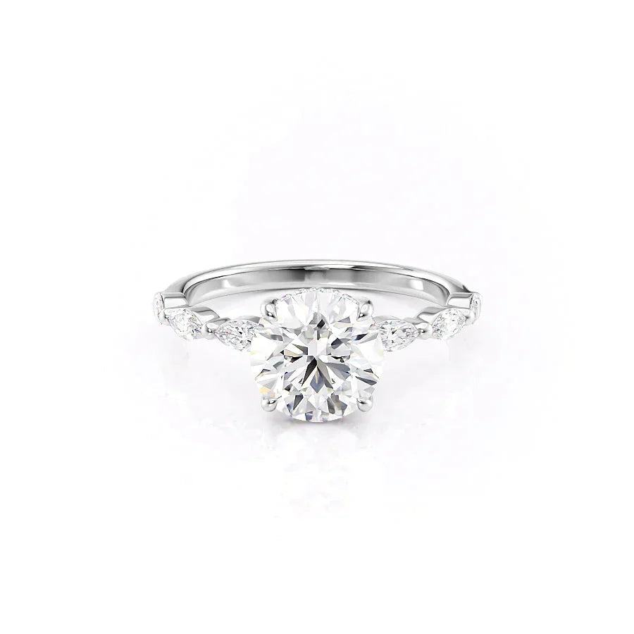 The Lucia Set With A 1 Carat Round Lab Diamond