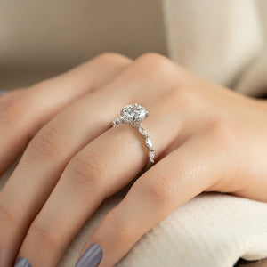 The Lucia Set With A 2 Carat Round Lab Diamond