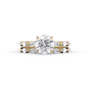 The Lucia Set With A 1 Carat Round Lab Diamond