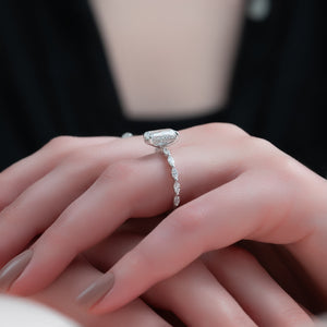 The Lucia Set With A 2 Carat Radiant Lab Diamond