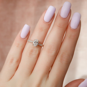 The Catherine Set With A 3 Carat Oval Lab Diamond