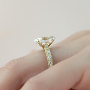 The Catherine Set With A 2 Carat Oval Lab Diamond