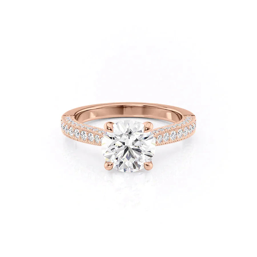 The Catherine Set With A 1.5 Carat Round Lab Diamond