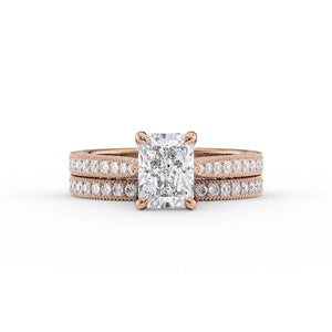 The Catherine Set With A 5 Carat Radiant Moissanite