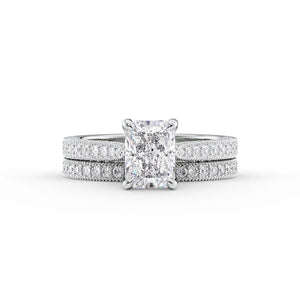 The Catherine Set With A 2 Carat Radiant Lab Diamond
