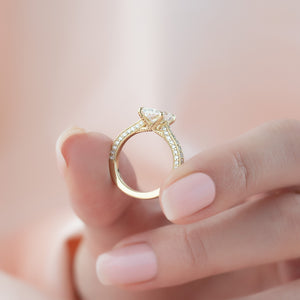 The Catherine Set With A 2 Carat Radiant Lab Diamond