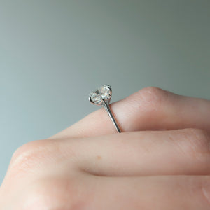 The Claire Set With A 2 Carat Cushion Lab Diamond