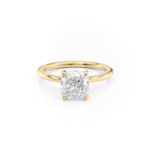 The Claire Set With A 1.5 Carat Cushion Lab Diamond