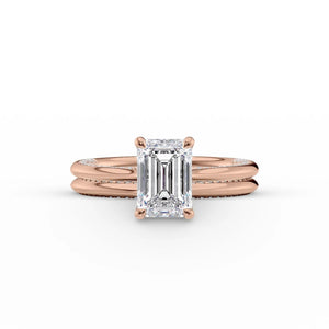 The Claire Set With A 1 Carat Emerald Lab Diamond
