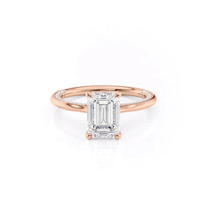 The Claire Set With A 1 Carat Emerald Lab Diamond