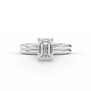 The Claire Set With A 1 Carat Emerald Lab Diamond