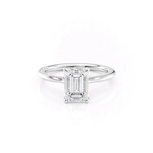 The Claire Set With A 1.5 Carat Emerald Lab Diamond