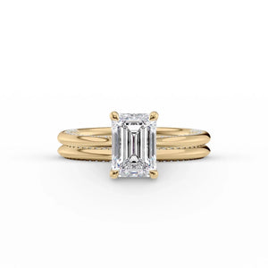 The Claire Set With A 3 Carat Emerald Lab Diamond