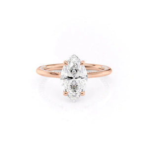 The Claire Set With A 2 Carat Marquise Lab Diamond