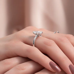 The Claire Set With A 2 Carat Marquise Lab Diamond