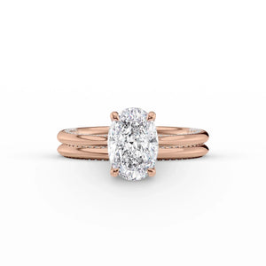 The Claire Set With A 2 Carat Oval Moissanite