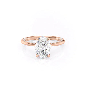 The Claire Set With A 3 Carat Oval Lab Diamond