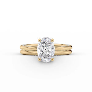 The Claire Set With A 2 Carat Oval Lab Diamond